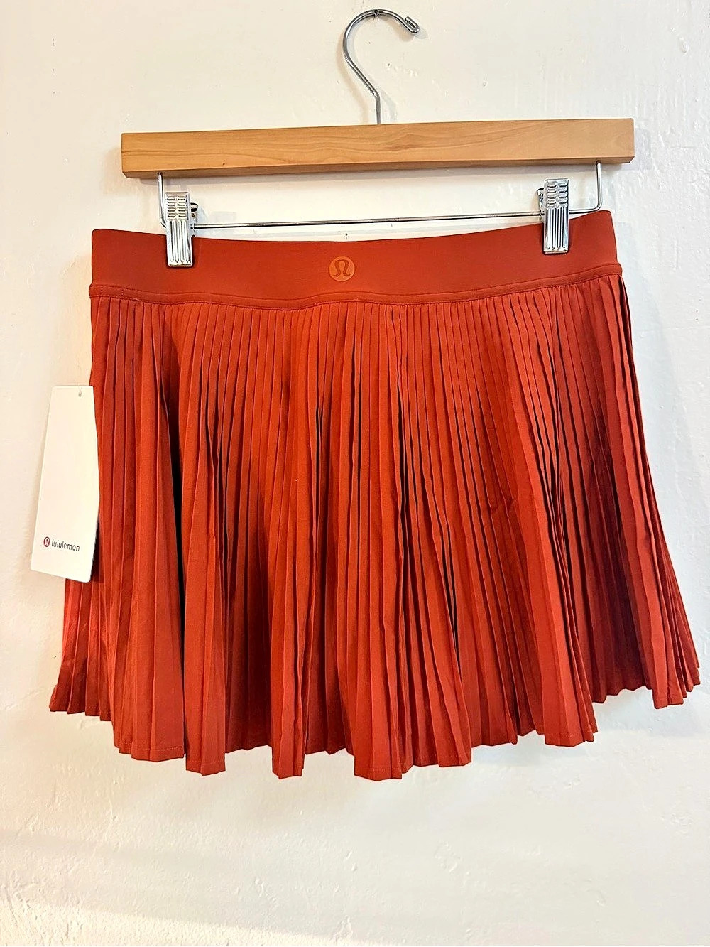lululemon Varsity HR Pleated Tennis Skirt Orange Size 8